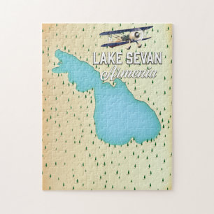 Quebra-cabeça Mapa da Armênia Lake Sevan
