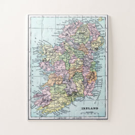 Quebra-cabeça Mapa da Irlanda do Vintage