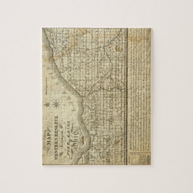 Quebra-cabeça Mapa da Reserva Ocidental (Vertical)