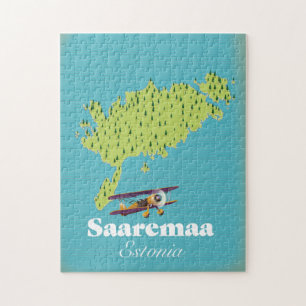 Quebra-cabeça Mapa da Saaremaa Estônia