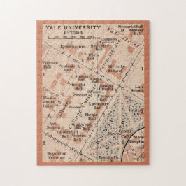 Quebra-cabeça Mapa da Universidade de Yale 11x14