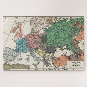 Quebra-cabeça Mapa da Vintage Europa