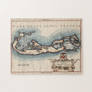 Quebra-cabeça Mapa das Bermudas (1694)