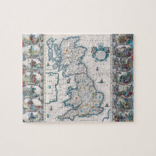 Quebra-cabeça Mapa das ilhas britânicas 2