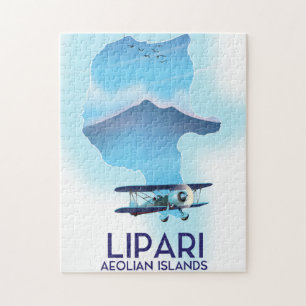 Quebra-cabeça Mapa das Ilhas Eólias Lipari