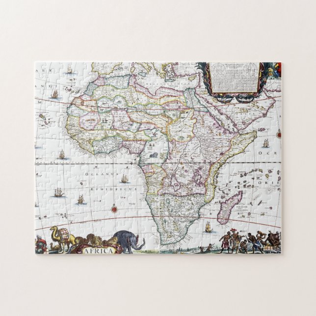 Quebra-cabeça Mapa de África | 1696 (Horizontal)