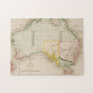 Quebra-cabeça Mapa de Austrália & de Nova Zelândia