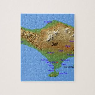 Quebra-cabeça Mapa de Bali Holliday