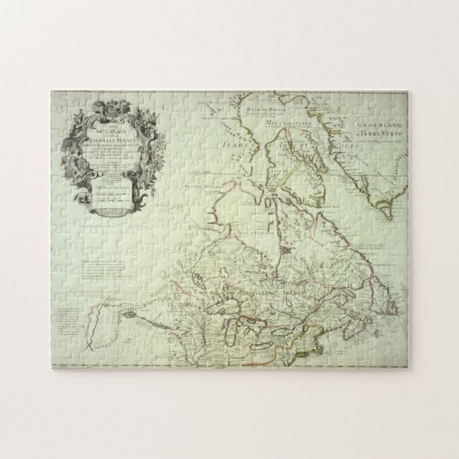 Quebra-cabeça Mapa de Canadá (Horizontal)