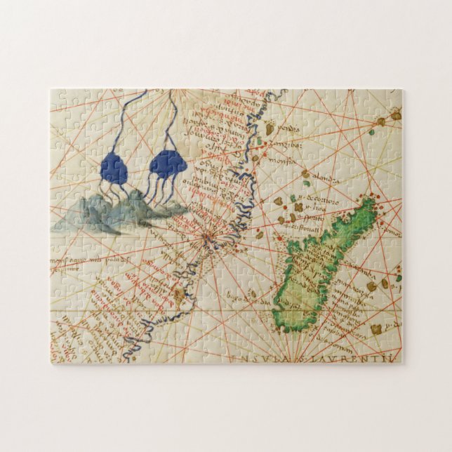 Quebra-cabeça Mapa de Madagascar (Horizontal)