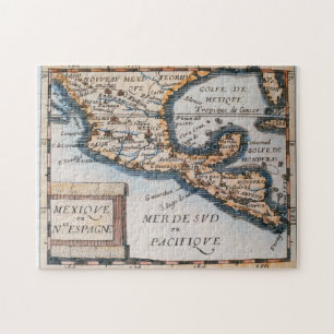Quebra-cabeça Mapa de México ou da espanha nova 1625