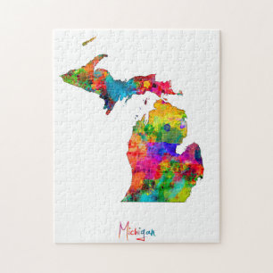 Quebra-cabeça Mapa de Michigan
