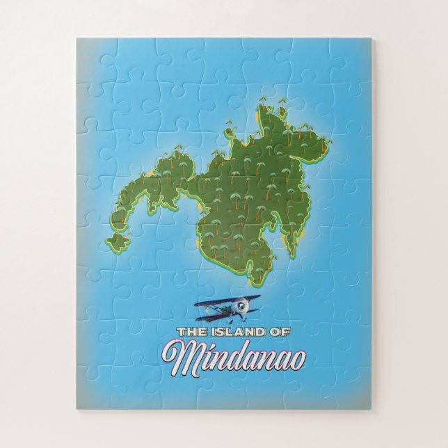 Quebra-cabeça Mapa de Mindanao (Vertical)