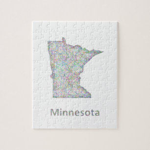 Quebra-cabeça Mapa de Minnesota