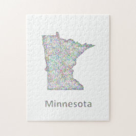 Quebra-cabeça Mapa de Minnesota