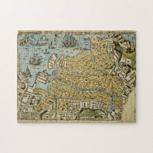 Quebra-cabeça Mapa de Nagasaki