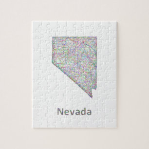Quebra-cabeça Mapa de Nevada