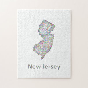 Quebra-cabeça Mapa de New-jersey
