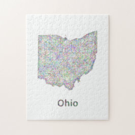 Quebra-cabeça Mapa de Ohio