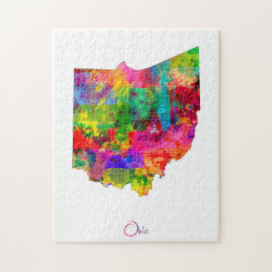 Quebra-cabeça Mapa de Ohio