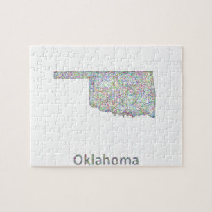 Quebra-cabeça Mapa de Oklahoma