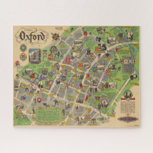Quebra-cabeça Mapa de Oxford, Inglaterra (British Railways)