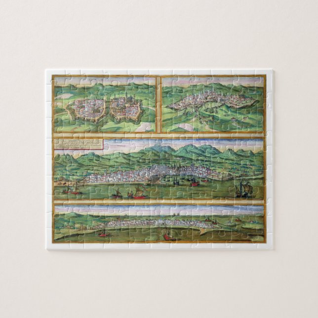 Quebra-cabeça Mapa de Parma, de Siena, de Palermo, e de (Horizontal)