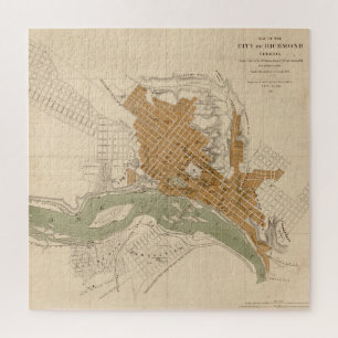 Quebra-cabeça Mapa de Richmond VA (1864)