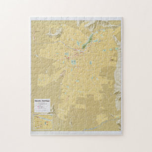Quebra-cabeça Mapa de Santiago Chile (1987)