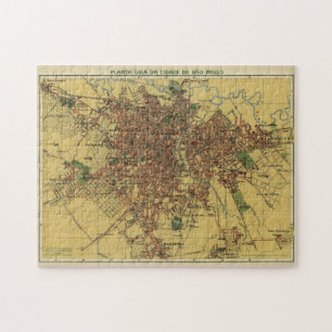 Quebra-cabeça Mapa de São Paulo (1913)