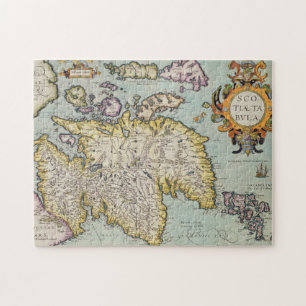 Quebra-cabeça Mapa de Scotland Miliaria Scotia