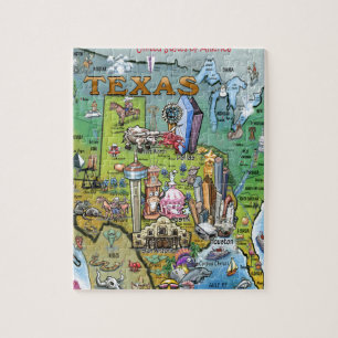 Quebra-cabeça Mapa de Texas EUA