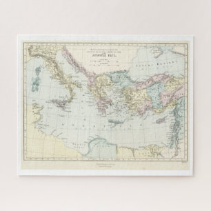 Quebra-cabeça Mapa de viagens do missionário de Paul do apósto