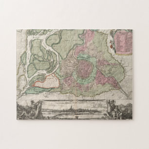 Quebra-cabeça Mapa de Viena da Áustria (1716)
