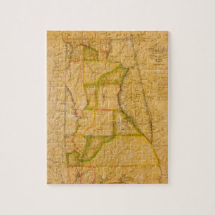 Quebra-cabeça Mapa de Vintage do Alabama, por John Melish (1820)