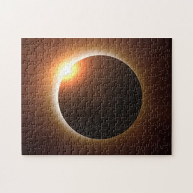 Quebra-cabeça Mapa do Caminho do Eclipse Solar Total 2017 (Horizontal)