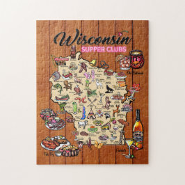 Quebra-cabeça Mapa do clube de adereços de Quebra-cabeça-Wiscons