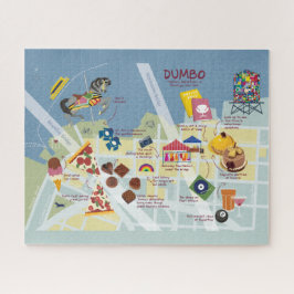 Quebra-cabeça Mapa do Dumbo Brooklyn em Nova Iorque