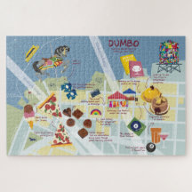Mapa do Dumbo Brooklyn em Nova Iorque