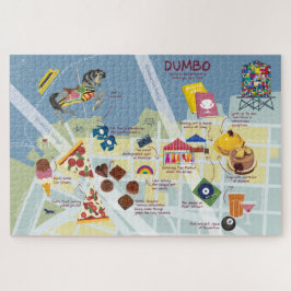 Quebra-cabeça Mapa do Dumbo Brooklyn em Nova Iorque