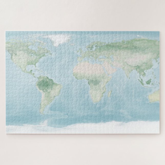 Quebra-cabeça Mapa do Explorador da Superfície da Terra (Horizontal)