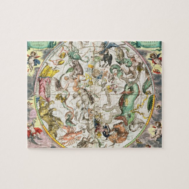 Quebra-cabeça Mapa do hemisfério sul, 'do Celestia (Horizontal)