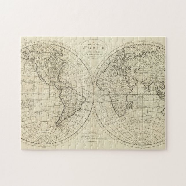 Quebra-cabeça Mapa do Mundo 2 2 (Horizontal)