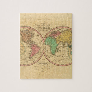 Quebra-cabeça Mapa do mundo da antiguidade 1