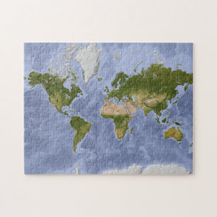Quebra-cabeça Mapa do mundo de Mercator
