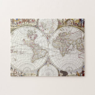 Quebra-cabeça Mapa do mundo do atlas Maior