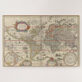 Quebra-cabeça Mapa do Mundo Histórico Medieval (por Willem Blaeu
