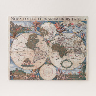 Quebra-cabeça Mapa do Mundo por Cornelis Danckerts