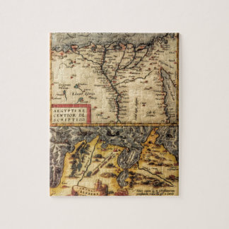 Quebra-cabeça Mapa do século XVI de Tunísia & de Egipto