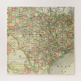 Quebra-cabeça Mapa do Texas - Alamo do Estado Solitário das Estr